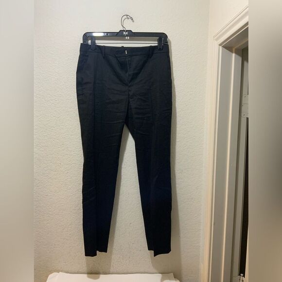 Theory Linen Blend  Low Rise Black Pants with pockets size 0 - Picture 1 of 8